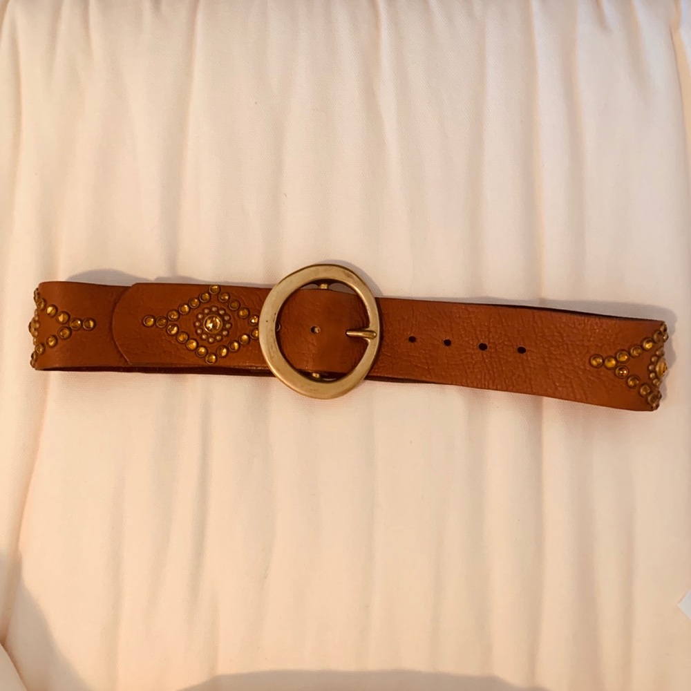Vintage JOED Genuine Leather Belt with Jewels